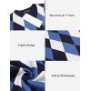 imageCOOFANDY Mens Sleeveless V Neck Pullover Sweater Slim Fit Casual Argyle Vest SweatersNavy Blue
