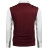 imageCOOFANDY Mens Sleeveless V Neck Pullover Sweater Slim Fit Casual Argyle Vest SweatersWine Red