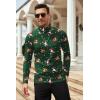 imageCOOFANDY Mens Slim Fit Basic Turtleneck Long Sleeve Lightweight Pullover Sweaters Casual Knitted TopsSanta Claus Elk