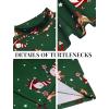 imageCOOFANDY Mens Slim Fit Basic Turtleneck Long Sleeve Lightweight Pullover Sweaters Casual Knitted TopsSanta Claus Elk