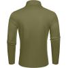 imageCOOFANDY Mens Slim Fit Basic Turtleneck TShirt Long Sleeve Solid T Shirts Casual Knit Pullover Thermal TopsArmy Green