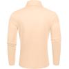 imageCOOFANDY Mens Slim Fit Basic Turtleneck TShirt Long Sleeve Solid T Shirts Casual Knit Pullover Thermal TopsBeige