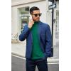 imageCOOFANDY Mens Slim Fit Basic Turtleneck TShirt Long Sleeve Solid T Shirts Casual Knit Pullover Thermal TopsDark Green