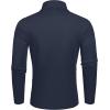 imageCOOFANDY Mens Slim Fit Basic Turtleneck TShirt Long Sleeve Solid T Shirts Casual Knit Pullover Thermal TopsNavy Blue