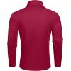 imageCOOFANDY Mens Slim Fit Basic Turtleneck TShirt Long Sleeve Solid T Shirts Casual Knit Pullover Thermal TopsWine Red