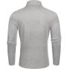 imageCOOFANDY Mens Slim Fit Basic Turtleneck TShirt Long Sleeve Solid T Shirts Casual Knit Pullover Thermal TopsYnavy Bluelight Grey