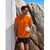 imageCOOFANDY Mens Swim Shirt Short Sleeve UPF 50 Sun Protection Shirt Rah Guard Athletic Quick Dry T ShirtsOrange