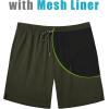 imageCOOFANDY Mens Swim Trunks 7 inch Bathing Suit with Mesh Liner Swim Shorts Board Short SwimsuitArmy Green