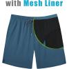 imageCOOFANDY Mens Swim Trunks 7 inch Bathing Suit with Mesh Liner Swim Shorts Board Short SwimsuitDark Blue