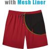 imageCOOFANDY Mens Swim Trunks 7 inch Bathing Suit with Mesh Liner Swim Shorts Board Short SwimsuitDark Red