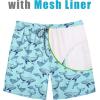 imageCOOFANDY Mens Swim Trunks 7 inch Bathing Suit with Mesh Liner Swim Shorts Board Short SwimsuitTurquoise Dolphin and Whale