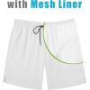 imageCOOFANDY Mens Swim Trunks 7 inch Bathing Suit with Mesh Liner Swim Shorts Board Short SwimsuitWhite