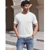 imageCOOFANDY Mens TShirts Short Sleeve Crew Neck T Shirts Casual Classic Basic Tee Shirts01white