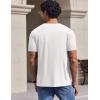 imageCOOFANDY Mens TShirts Short Sleeve Crew Neck T Shirts Casual Classic Basic Tee Shirts01white