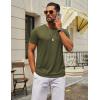 imageCOOFANDY Mens TShirts Short Sleeve Crew Neck T Shirts Casual Classic Basic Tee ShirtsArmy Green