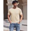 imageCOOFANDY Mens TShirts Short Sleeve Crew Neck T Shirts Casual Classic Basic Tee ShirtsBeige