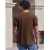 imageCOOFANDY Mens TShirts Short Sleeve Crew Neck T Shirts Casual Classic Basic Tee ShirtsBrown