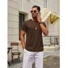 imageCOOFANDY Mens TShirts Short Sleeve Crew Neck T Shirts Casual Classic Basic Tee ShirtsBrown