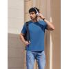 imageCOOFANDY Mens TShirts Short Sleeve Crew Neck T Shirts Casual Classic Basic Tee ShirtsDenim Blue