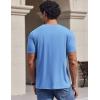 imageCOOFANDY Mens TShirts Short Sleeve Crew Neck T Shirts Casual Classic Basic Tee ShirtsLight Blue