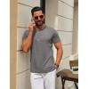 imageCOOFANDY Mens TShirts Short Sleeve Crew Neck T Shirts Casual Classic Basic Tee ShirtsLight Grey