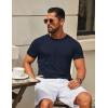 imageCOOFANDY Mens TShirts Short Sleeve Crew Neck T Shirts Casual Classic Basic Tee ShirtsNavy Blue