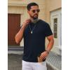 imageCOOFANDY Mens TShirts Short Sleeve Crew Neck T Shirts Casual Classic Basic Tee ShirtsNavy Blue