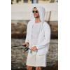 imageCOOFANDY Mens UPF 50 Sun Protection Hoodie Jacket Full Zip Light Long Sleeve Performance Fishing Shirts Hiking OutdoorWhite