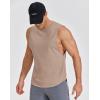 imageCOOFANDY Mens Workout Tank Tops Cotton Cut Off Sleeveless Muscle Shirts Gym Athletic Running T ShirtKhaki