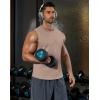 imageCOOFANDY Mens Workout Tank Tops Cotton Cut Off Sleeveless Muscle Shirts Gym Athletic Running T ShirtKhaki