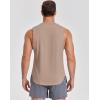 imageCOOFANDY Mens Workout Tank Tops Cotton Cut Off Sleeveless Muscle Shirts Gym Athletic Running T ShirtKhaki