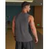 imageCOOFANDY Mens Workout Tank Tops Quick Dry UPF 50 Muscle Sleeveless Shirts Gym Athletic Running Summer Beach Swim ShirtDark Grey