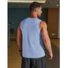 imageCOOFANDY Mens Workout Tank Tops Quick Dry UPF 50 Muscle Sleeveless Shirts Gym Athletic Running Summer Beach Swim ShirtLight Blue