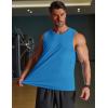 imageCOOFANDY Mens Workout Tank Tops Quick Dry UPF 50 Muscle Sleeveless Shirts Gym Athletic Running Summer Beach Swim ShirtRoyal Blue