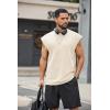 imageCOOFANDY Mens Workout Tank Tops Summer Sleeveless Tee Shirts Casual Stylish Gym Muscle Shirt Loose Fit for BasketballBeige