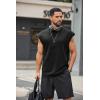 imageCOOFANDY Mens Workout Tank Tops Summer Sleeveless Tee Shirts Casual Stylish Gym Muscle Shirt Loose Fit for BasketballBlack