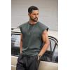 imageCOOFANDY Mens Workout Tank Tops Summer Sleeveless Tee Shirts Casual Stylish Gym Muscle Shirt Loose Fit for BasketballDark Army Green