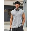 imageCOOFANDY Mens Workout Tank Tops Summer Sleeveless Tee Shirts Casual Stylish Gym Muscle Shirt Loose Fit for BasketballLight Grey