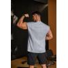 imageCOOFANDY Mens Workout Tank Tops Summer Sleeveless Tee Shirts Casual Stylish Gym Muscle Shirt Loose Fit for BasketballLight Grey