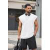 imageCOOFANDY Mens Workout Tank Tops Summer Sleeveless Tee Shirts Casual Stylish Gym Muscle Shirt Loose Fit for BasketballWhite