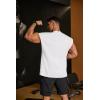 imageCOOFANDY Mens Workout Tank Tops Summer Sleeveless Tee Shirts Casual Stylish Gym Muscle Shirt Loose Fit for BasketballWhite