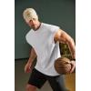 imageCOOFANDY Mens Workout Tank Tops Summer Sleeveless Tee Shirts Casual Stylish Gym Muscle Shirt Loose Fit for BasketballWhite
