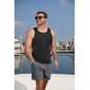 imageCOOFANDY Mens Workout Tank Tops UPF 50 Sleeveless Gym Muscle Shirts Cooling Quick Dry Bodybuilding Tanks for Swim Beach01 Black