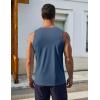 imageCOOFANDY Mens Workout Tank Tops UPF 50 Sleeveless Gym Muscle Shirts Cooling Quick Dry Bodybuilding Tanks for Swim Beach03 Navy Blue