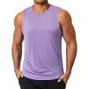 imageCOOFANDY Mens Dry Fit Workout Tank Top Sleeveless Gym Muscle Shirt UPF 50 Summer Running Athletic TshirtsPurple