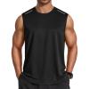 imageCOOFANDY Mens Sleeveless Shirt Quick Dry Workout Tank Top Gym Muscle T Shirts Sport Athletic Tanks Moisture WickingBlack