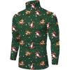 imageCOOFANDY Mens Slim Fit Basic Turtleneck Long Sleeve Lightweight Pullover Sweaters Casual Knitted TopsSanta Claus Elk