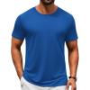 imageCOOFANDY Mens TShirts Short Sleeve Crew Neck T Shirts Casual Classic Basic Tee ShirtsRoyal Blue