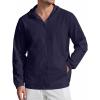 imageCOOFANDY Mens UPF 50 Sun Protection Hoodie Jacket Full Zip Light Long Sleeve Performance Fishing Shirts Hiking OutdoorNavy