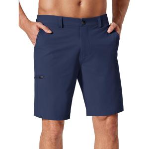 imageCOOFANDY Mens Casual Golf Shorts 9 Stretch Lightweight Quick Dry Summer Hiking Travel Shorts with Zipper PocketsNavy Blue